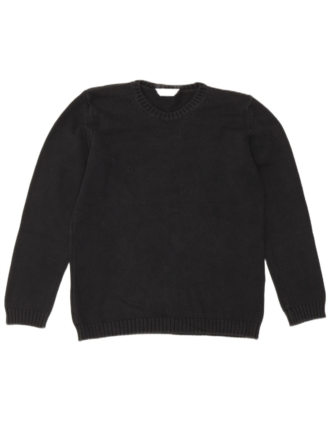 Marks & Spencer Damski sweter oversize z okrągłym dekoltem, UK 10, mały, czarny