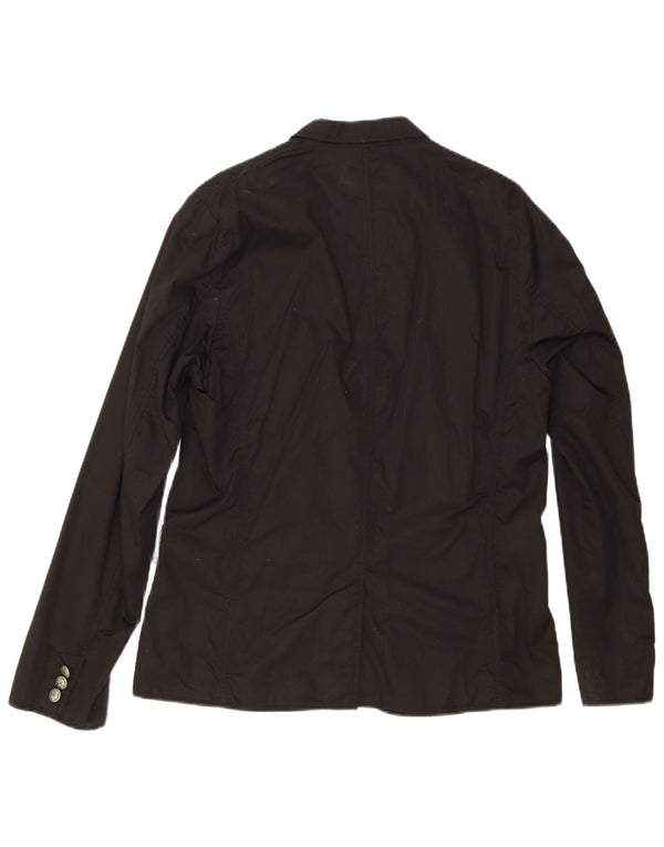 Męska marynarka zapinana na 1 guzik Guess, UK 42 XL, czarna bawełna