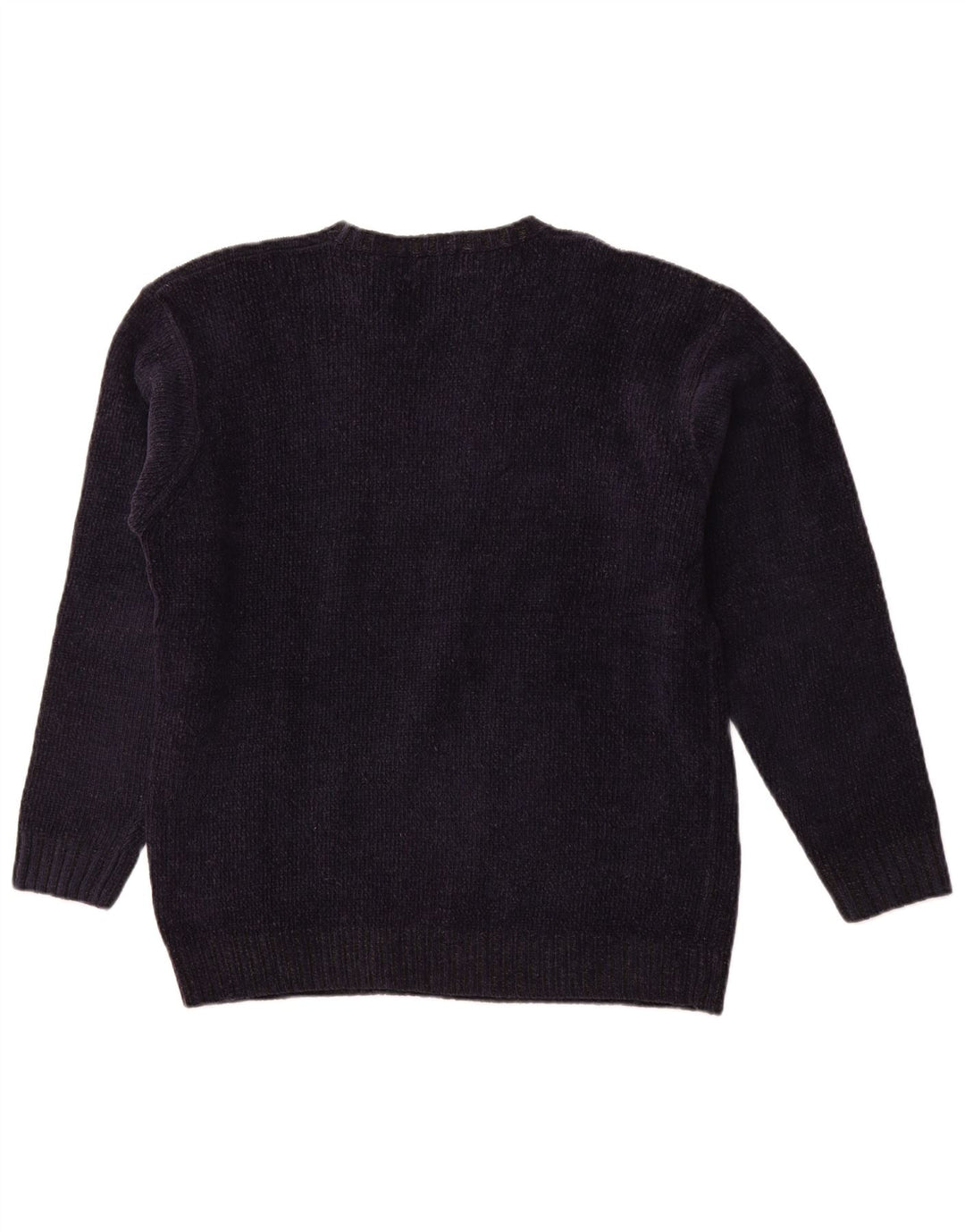 Męski sweter KAPPA z okrągłym dekoltem, duży, granatowy, akrylowy