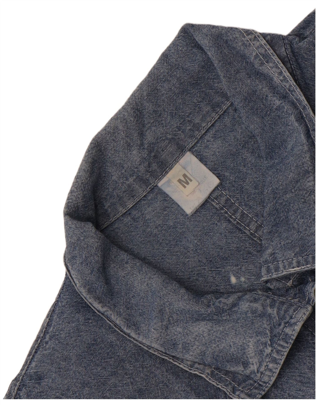 Damska koszula jeansowa oversize w stylu vintage UK 14, średnia niebieska bawełna