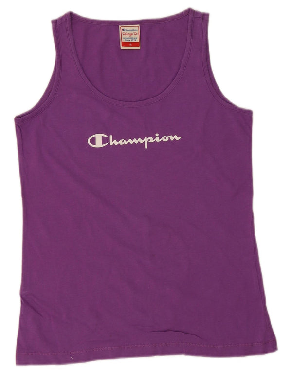 Damska kamizelka Champion Heritage Fit Graphic Top UK 12 Średni fiolet