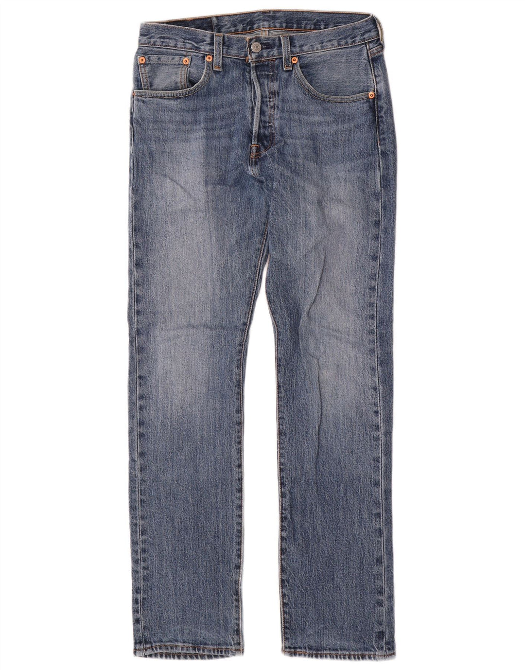 Męskie jeansy Levi's 501 Straight W28 L30 Niebieskie bawełniane