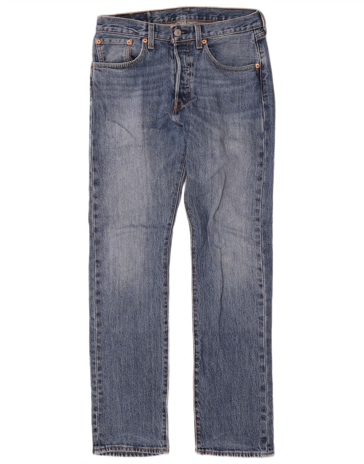 Męskie jeansy Levi's 501 Straight W28 L30 Niebieskie bawełniane