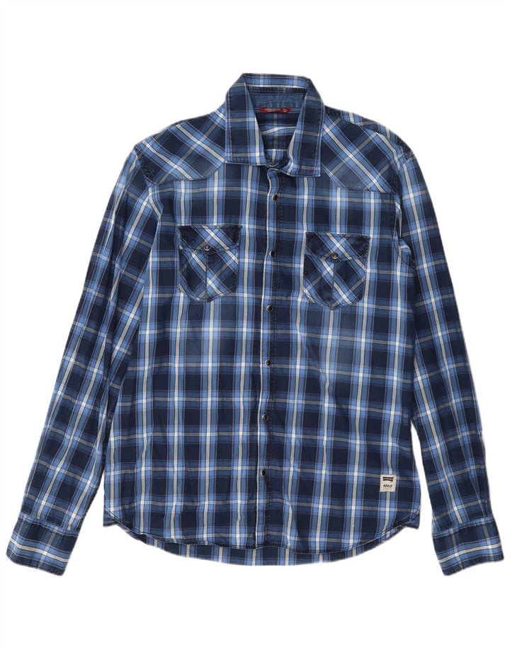 Męska koszula Carrera Extra Slim Fit w dużą niebieską kratkę