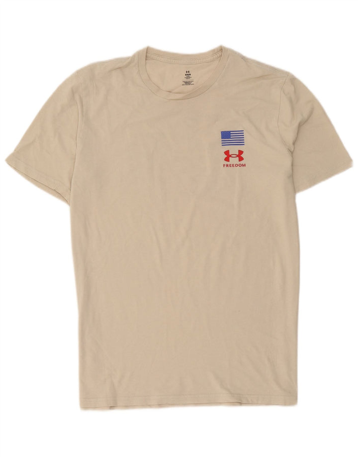 Męski t-shirt z grafiką Under Armour w kolorze średniego beżu