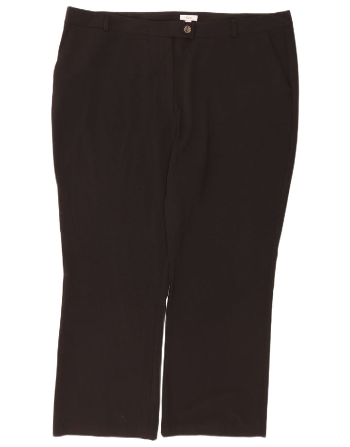 Max&Co. Damskie spodnie garniturowe Bootcut UK 22 3XL W42 L29 Czarny poliester