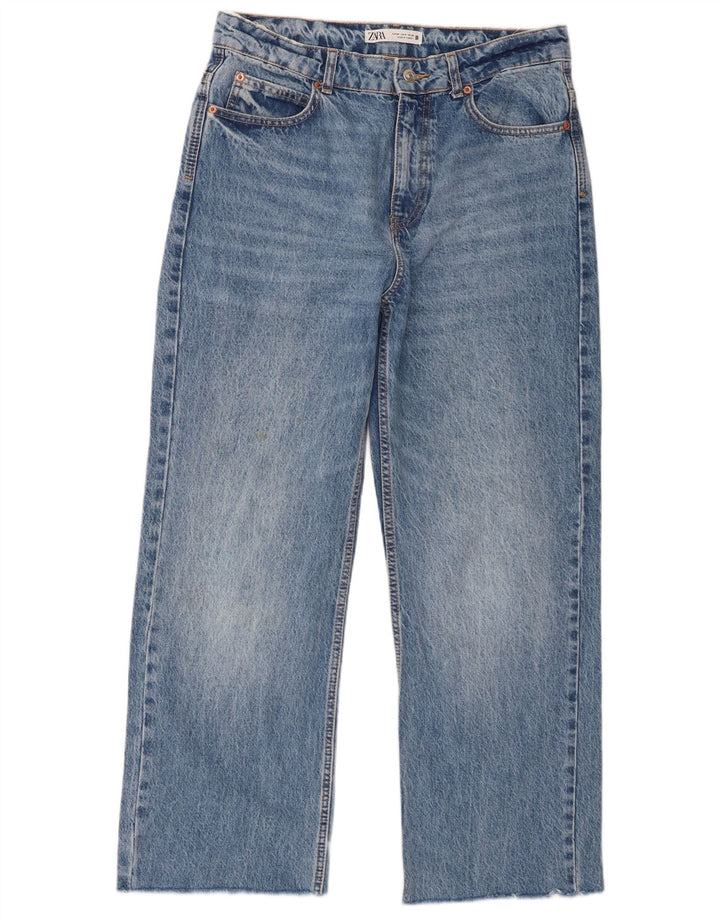 Damskie proste dżinsy Zara EU 40 Medium W30 L28 Niebieskie bawełniane