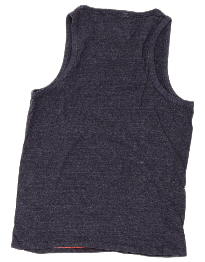 Top damski SUPERDRY UK 14, duży, granatowy, bawełniany