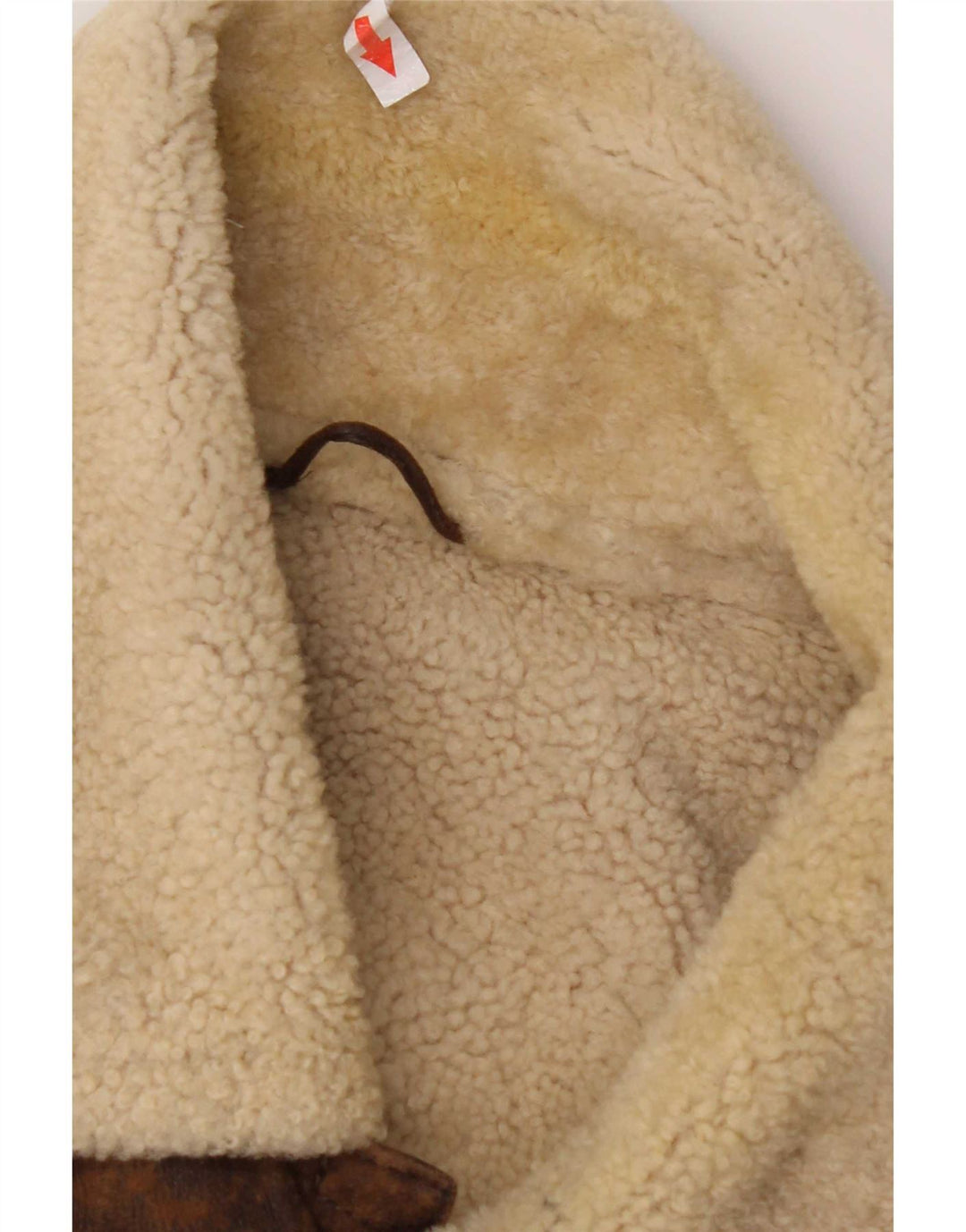 Męska kurtka Shearling Marlboro Classics UK 42 XL Brązowa skóra owcza