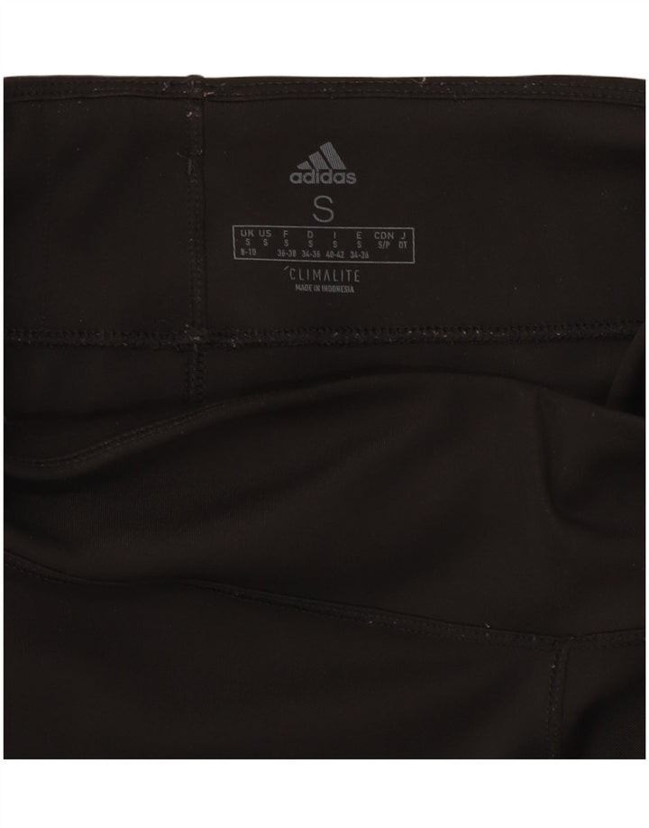 Damskie legginsy Adidas Climalite UK 8/10, małe, czarne, poliestrowe