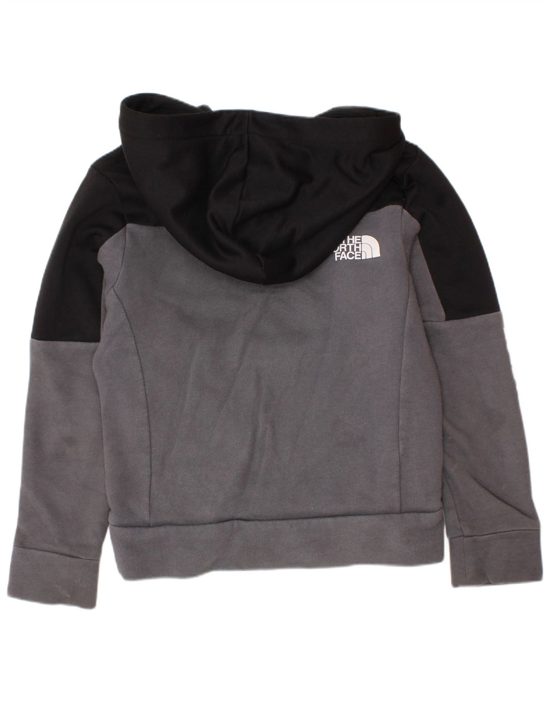 Chłopięcy sweter z kapturem THE NORTH FACE w wieku 5-6 lat XS, szary, blok kolorów