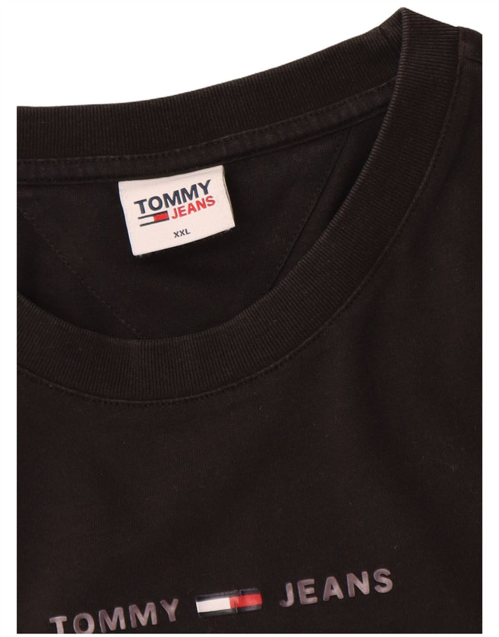 Męski T-shirt z grafiką Tommy Hilfiger Top 2XL w kolorze czarnym