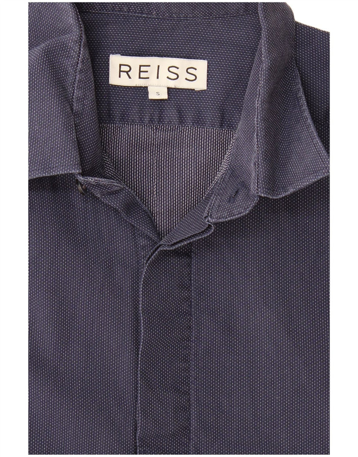 Koszula męska Reiss, mała, granatowa w cętki
