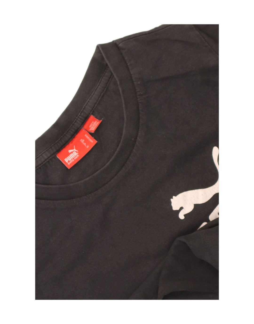 Chłopięcy T-shirt z grafiką Puma, 11-12 lat, czarny