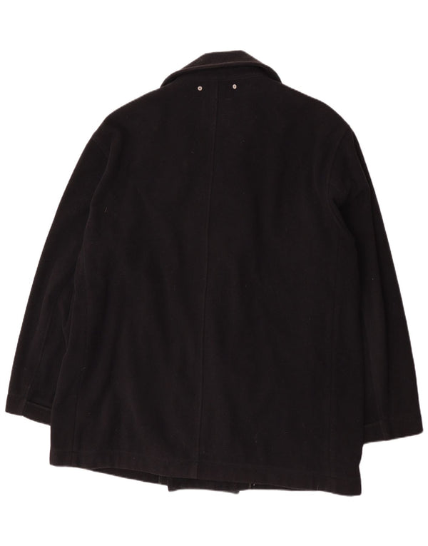 Płaszcz męski Trussardi IT 54 2XL, czarna wełna