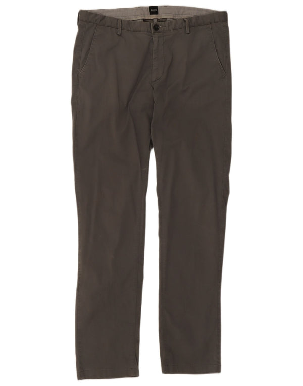 Męskie spodnie Chino Hugo Boss EU48 Medium W32 L30 Szara bawełna