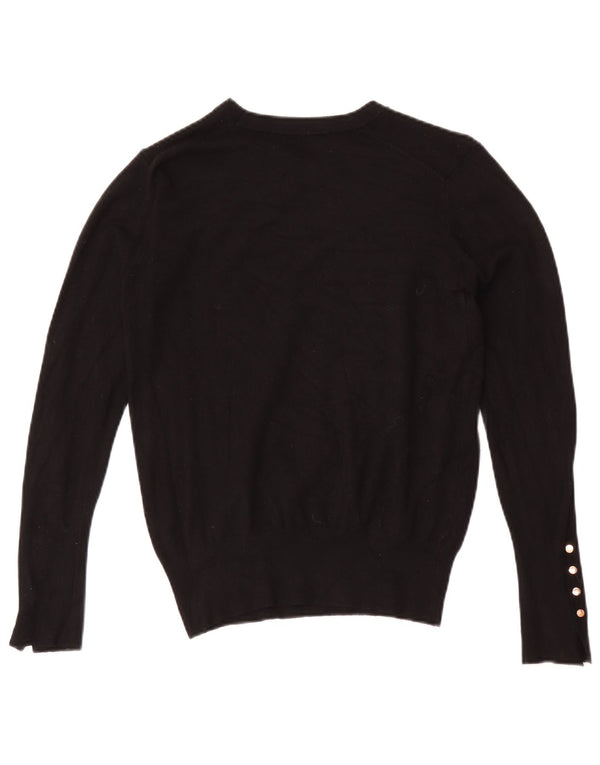 Sweter damski Zara z dekoltem w łódkę UK 12, średni czarny