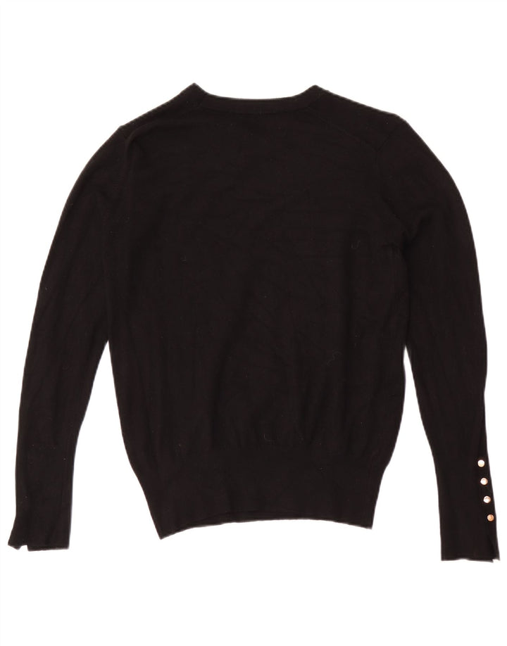 Sweter damski Zara z dekoltem w łódkę UK 12, średni czarny
