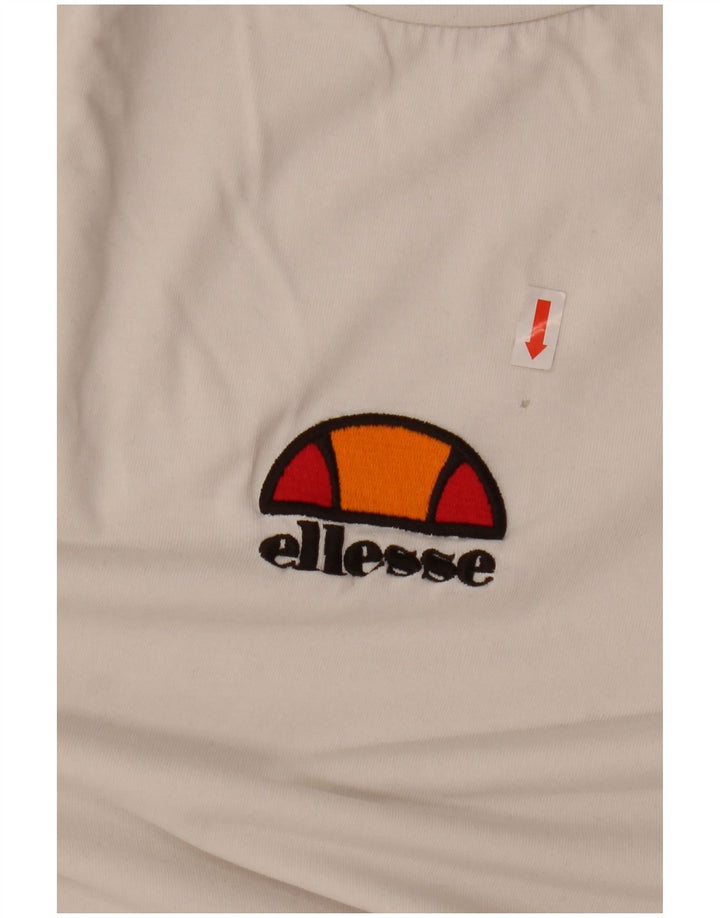 Męska koszulka z grafiką ELLESSE Top XS, biała, bawełniana