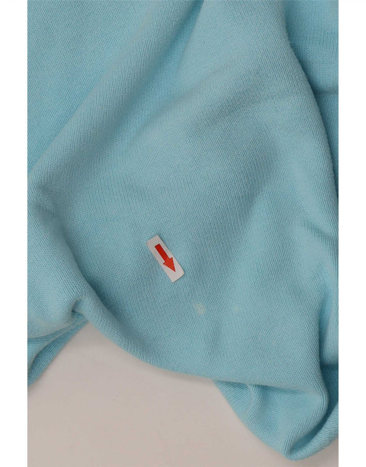 Męski sweter Marks & Spencer Blue Harbor z dekoltem w kształcie litery V, mały, turkusowy