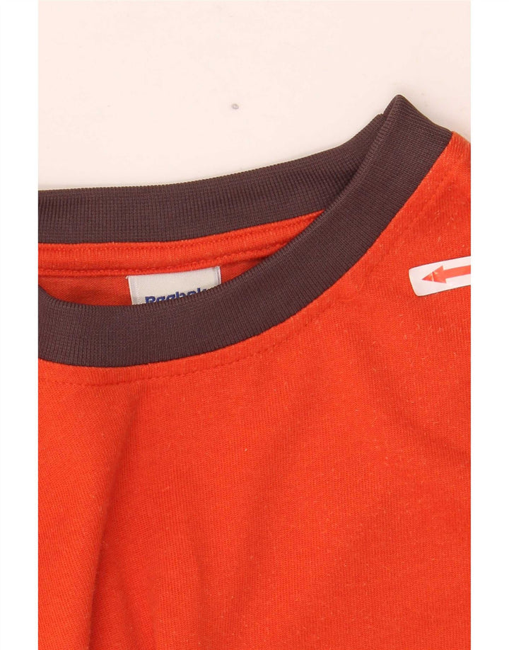 T-shirt męski Reebok, duży, pomarańczowy, bawełniany