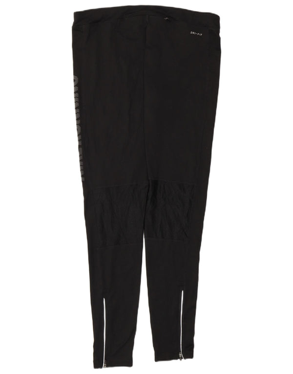 Damskie legginsy NIKE Dri Fit Graphic UK 18 XL, czarny poliester