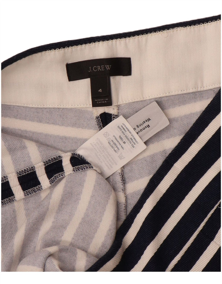 Spodnie damskie J. Crew US 4 Small W28, czarne, bawełniane w paski