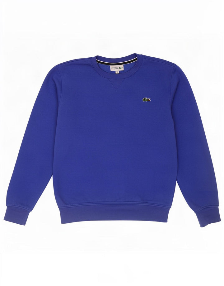 Męski sweter Lacoste, rozmiar 3, mały, niebieski, bawełniany