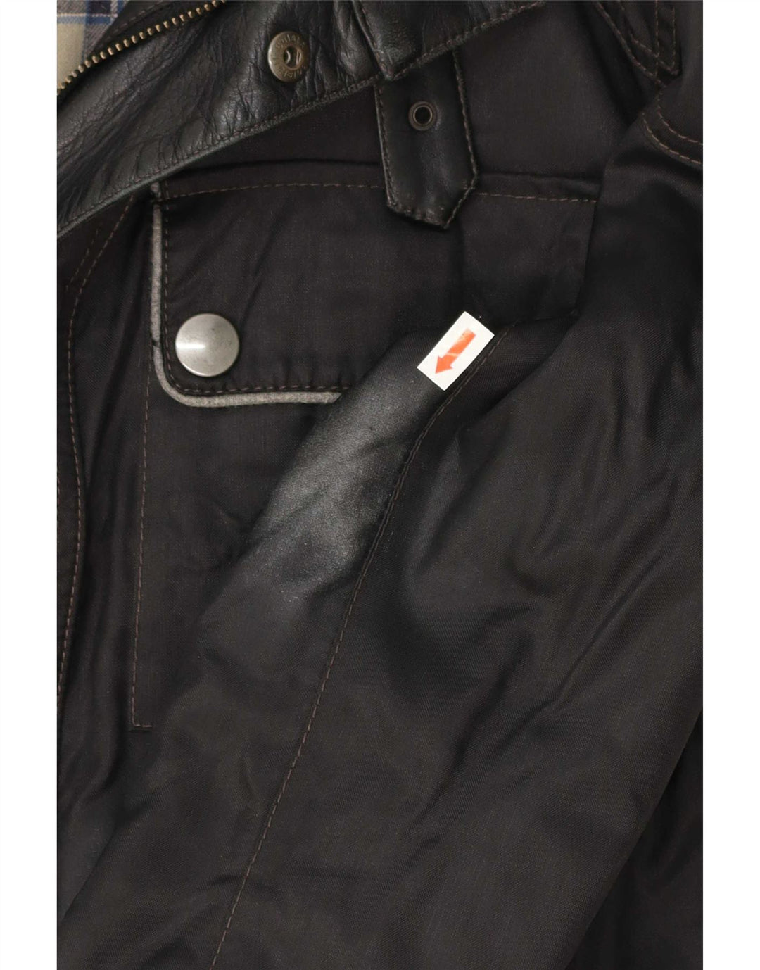 Męska kurtka graficzna Belstaff Racer UK 38, średni czarny nylon