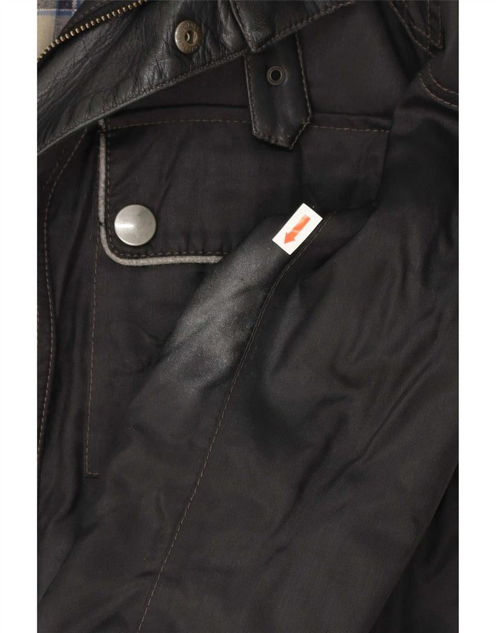 Męska kurtka graficzna Belstaff Racer UK 38, średni czarny nylon