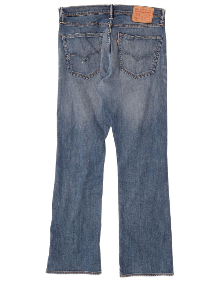 Męskie jeansy Bootcut LEVI'S 527 W30 L32 Niebieska bawełna