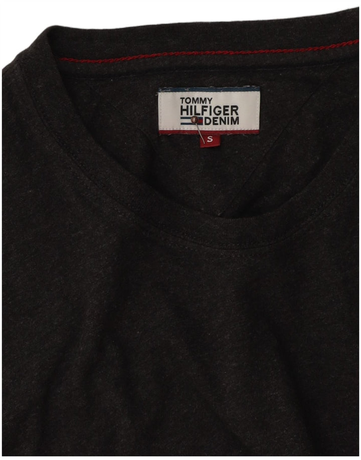 T-shirt męski Tommy Hilfiger, mały, szary, bawełniany