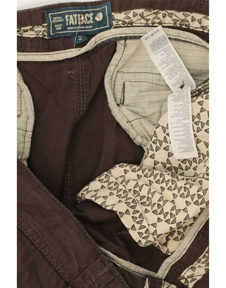 Męskie spodenki cargo Fat Face XL W40, brązowa bawełna