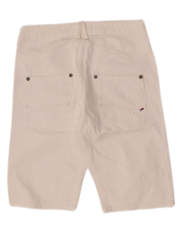 Męskie spodenki jeansowe Tommy Hilfiger W32 Średniobiała bawełna