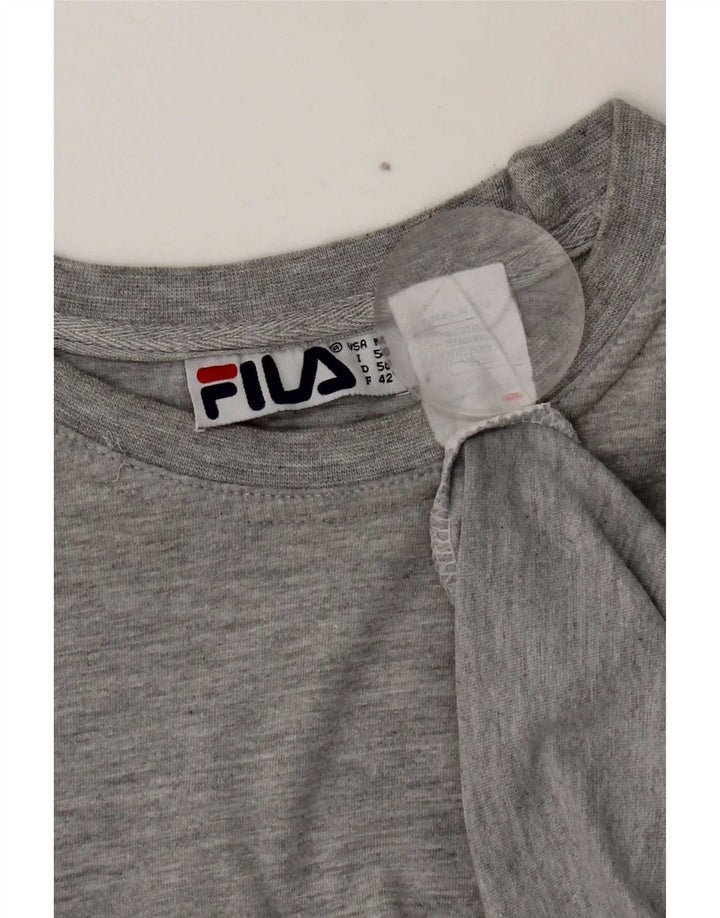 T-shirt męski Fila Top IT 50 Średni szary, bawełniany