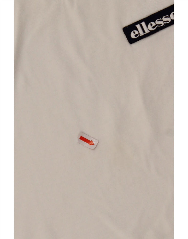 ELLESSE Womens T-Shirt Top UK 16 Large White Cotton