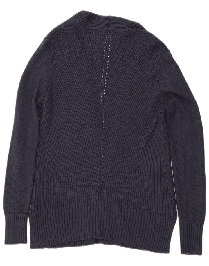 Sweter damski FAT FACE z otwartym kardiganem UK 8, mały, granatowy, akrylowy