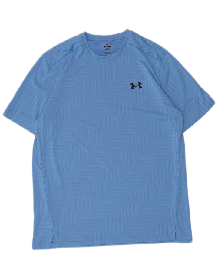 Under Armour Męski T-shirt Top w kolorze średnioniebieskim, geometrycznym