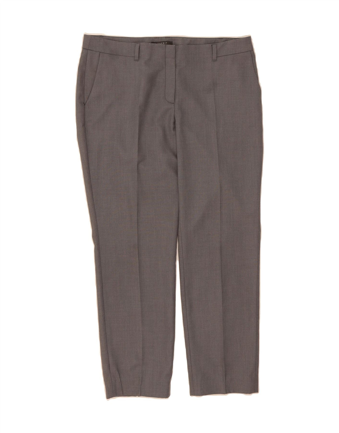 ESPRIT Womens Slim Chino Trousers UK 12 Medium W32 L27 Grey Polyester Vintage Esprit and Second-Hand Esprit from Messina Hembry 