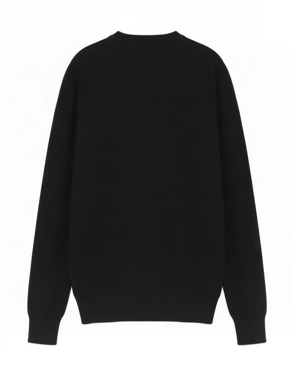 Sweter damski Massimo Dutti z dekoltem w kształcie litery V, UK 10, mały czarny