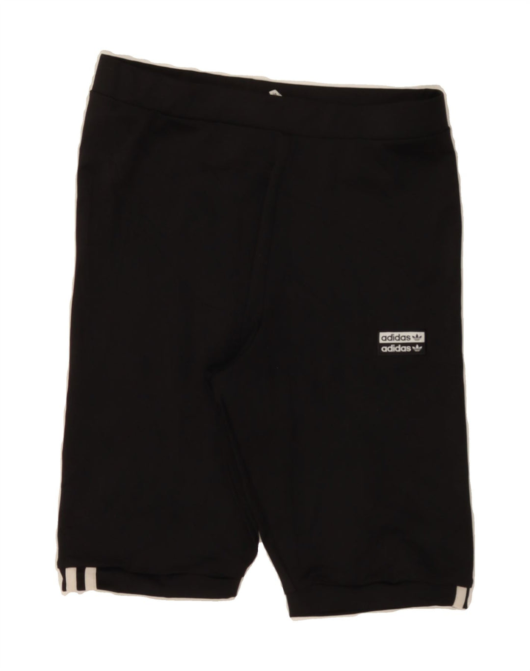 ADIDAS Womens Sport Shorts UK 14 Medium  Black Polyester Vintage Adidas and Second-Hand Adidas from Messina Hembry 