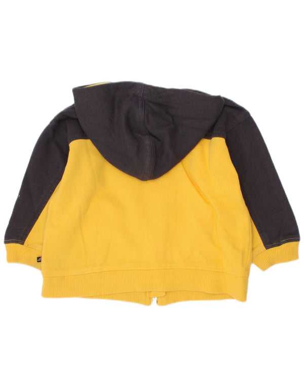 Sweter Adidas Baby Boys z grafiką i zamkiem błyskawicznym 9-12 miesięcy, żółty, z blokami kolorów