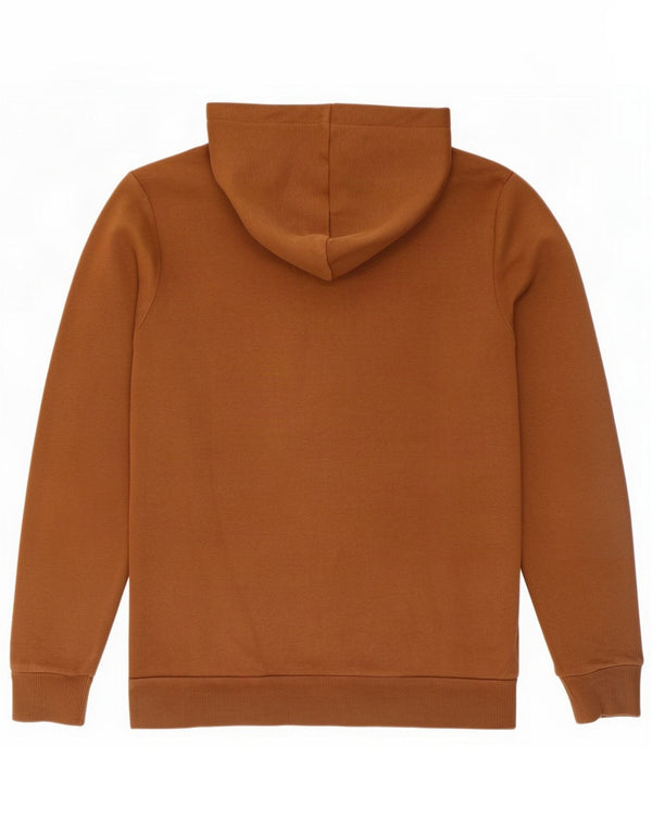 Męski sweter z kapturem i grafiką Jack & Jones, średni brąz, bawełna