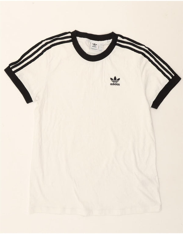 Damska koszulka Adidas Top UK 8 Small White Cotton