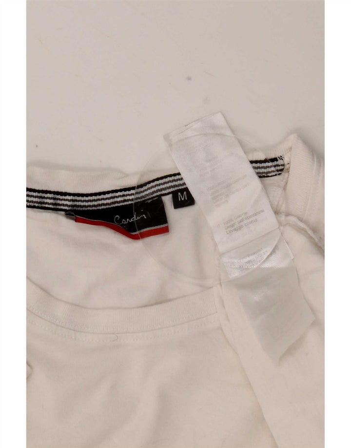 T-shirt męski Pierre Cardin, średniej wielkości biała bawełna