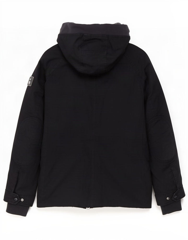 Damska ocieplana kurtka z kapturem Woolrich UK 10, mała, granatowa, bawełniana