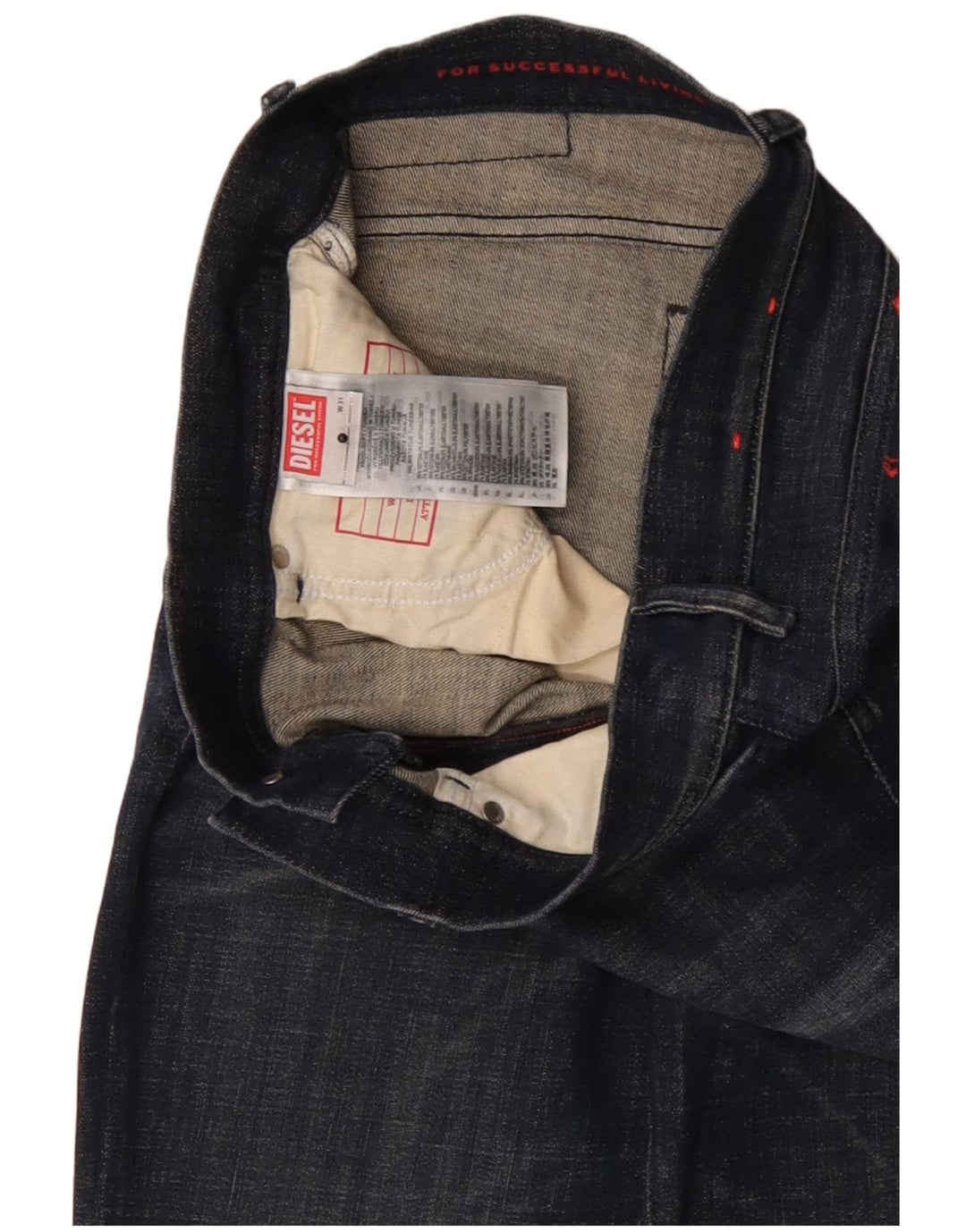 Diesel Męskie Obcisłe Dżinsy W31 L33 Granatowe Bawełniane