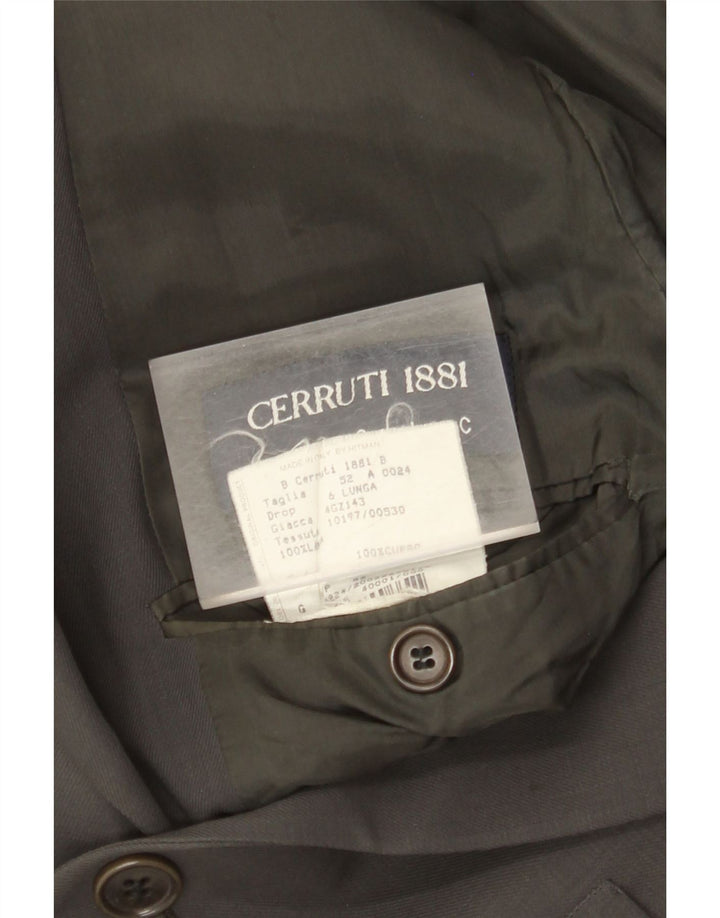 Cerruti 1881 Męska marynarka zapinana na 3 guziki IT 52 XL Czarna Cupro