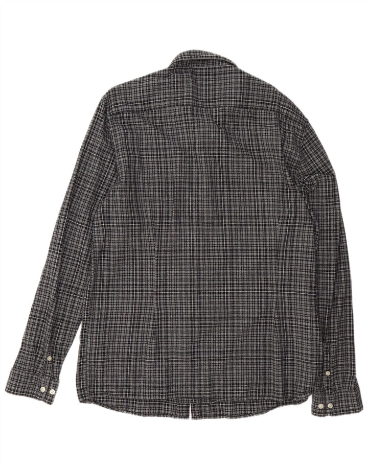 Koszula flanelowa męska Lee Slim Fit 2XL, granatowa, bawełniana w kratkę