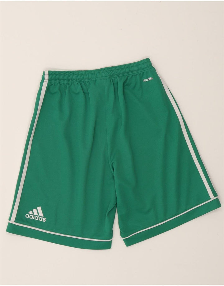 Męskie spodenki sportowe Adidas Climalite, małe, zielone, z poliestru